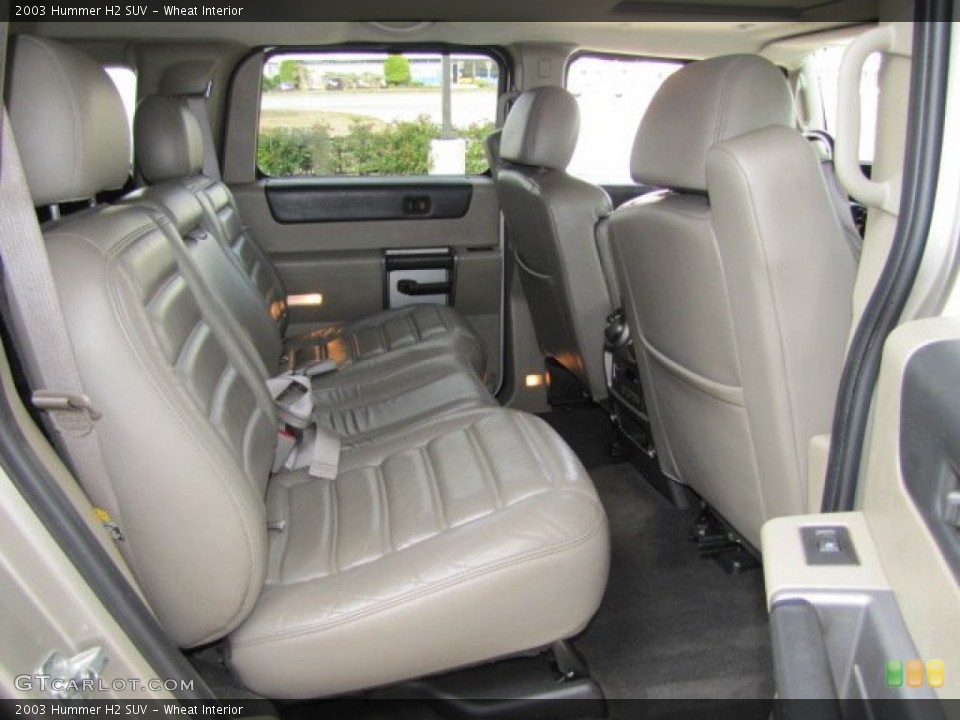 Wheat Interior Rear Seat for the 2003 Hummer H2 SUV #76349665