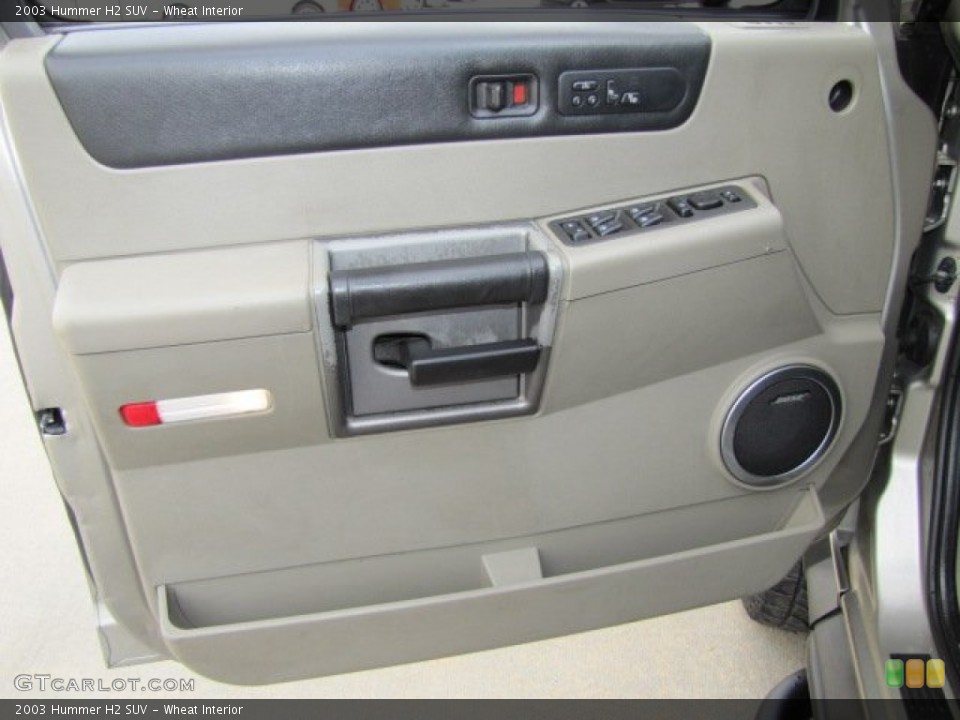 Wheat Interior Door Panel for the 2003 Hummer H2 SUV #76349992