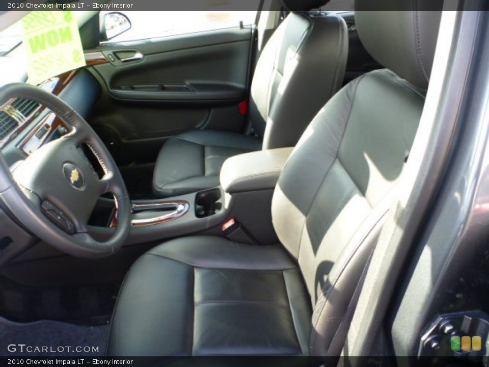 Ebony Interior Front Seat for the 2010 Chevrolet Impala LT #76350118