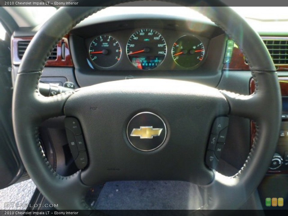 Ebony Interior Steering Wheel for the 2010 Chevrolet Impala LT #76350236
