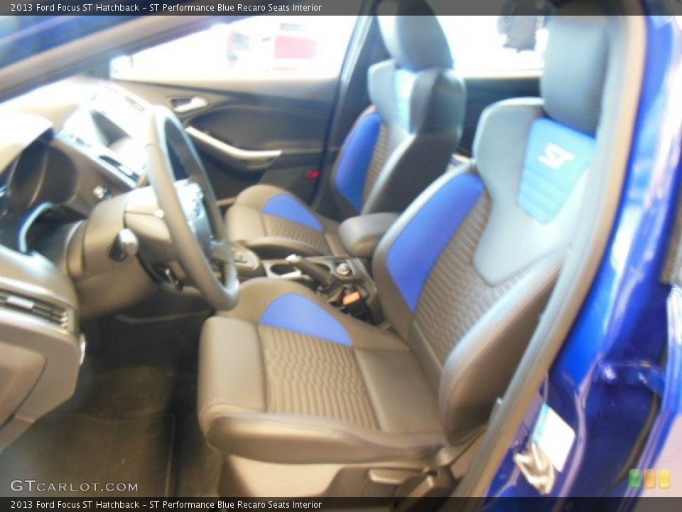 ST Performance Blue Recaro Seats Interior Front Seat for the 2013 Ford Focus ST Hatchback #76350418