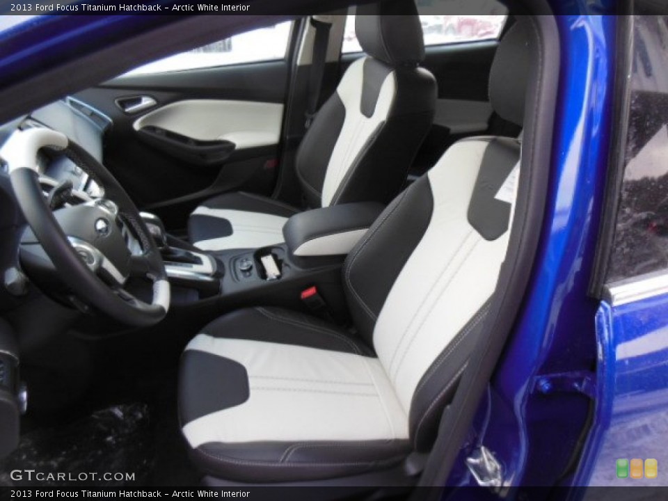 Arctic White Interior Front Seat for the 2013 Ford Focus Titanium Hatchback #76350768