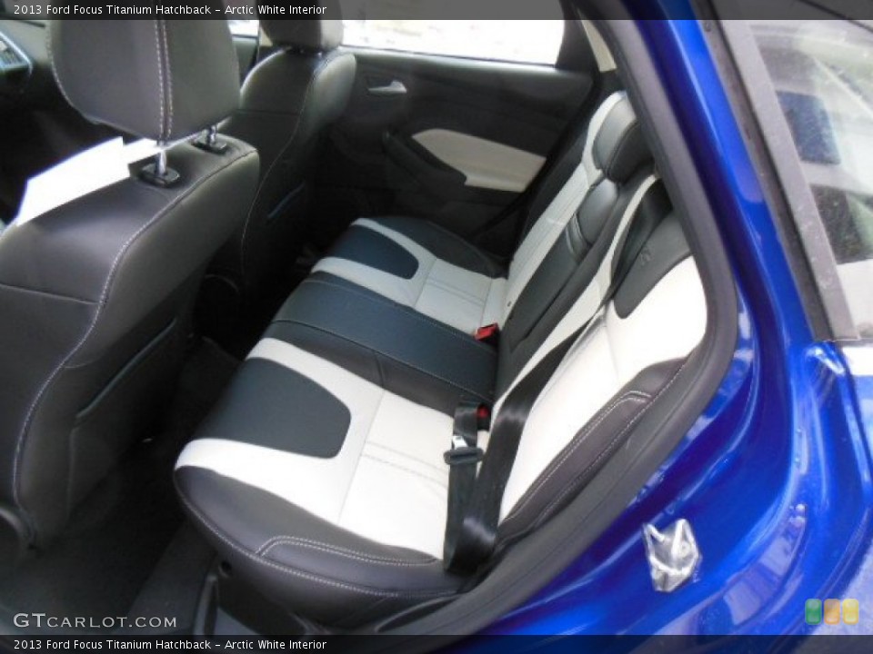 Arctic White Interior Rear Seat for the 2013 Ford Focus Titanium Hatchback #76350803