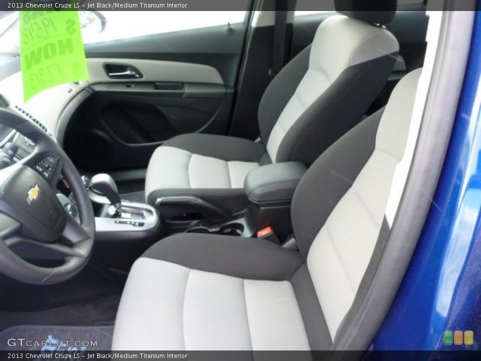 Jet Black/Medium Titanium Interior Front Seat for the 2013 Chevrolet Cruze LS #76350804