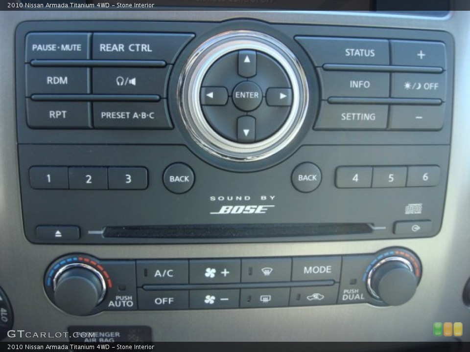Stone Interior Controls for the 2010 Nissan Armada Titanium 4WD #76351801