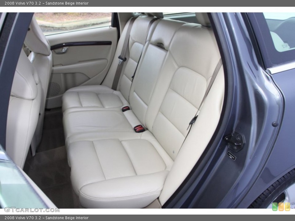 Sandstone Beige Interior Rear Seat for the 2008 Volvo V70 3.2 #76352120