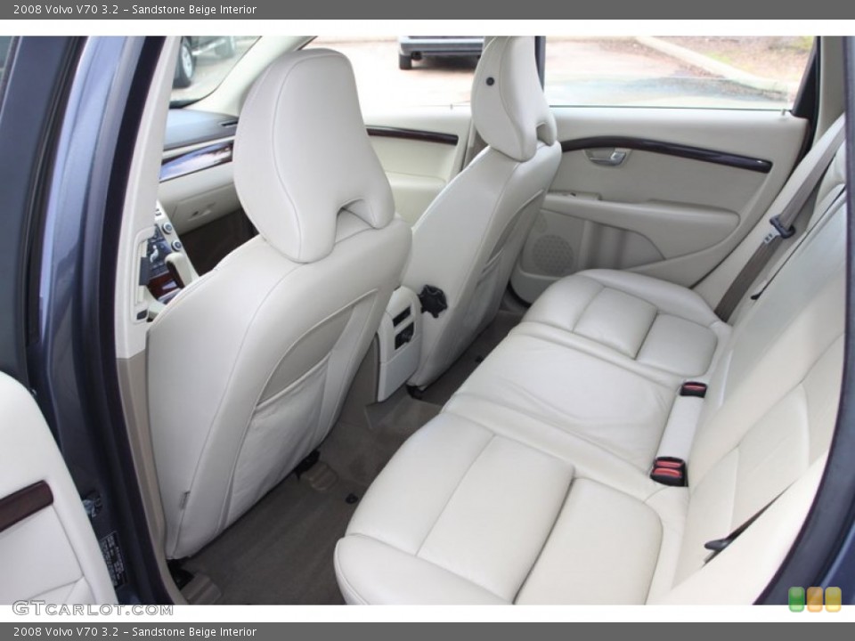 Sandstone Beige Interior Rear Seat for the 2008 Volvo V70 3.2 #76352140