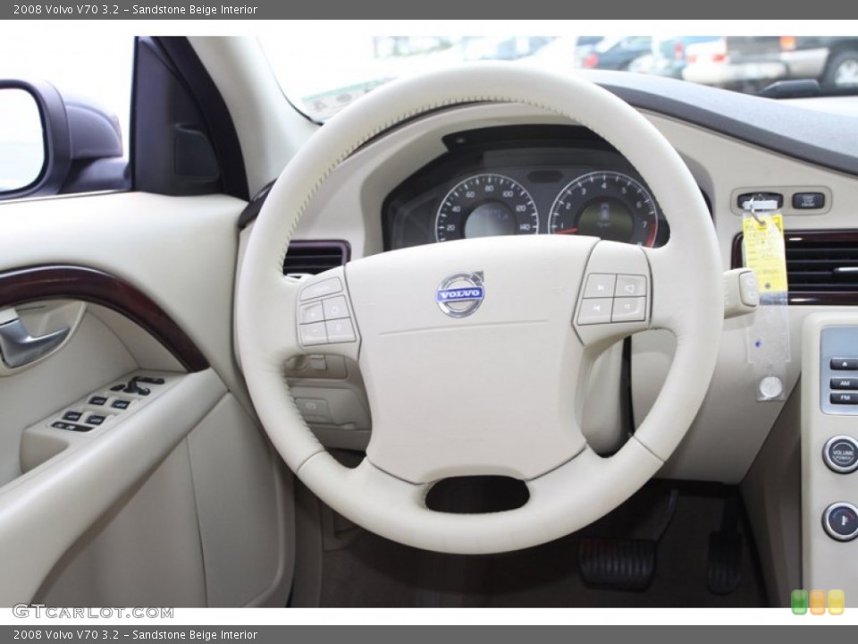 Sandstone Beige Interior Steering Wheel for the 2008 Volvo V70 3.2 #76352184