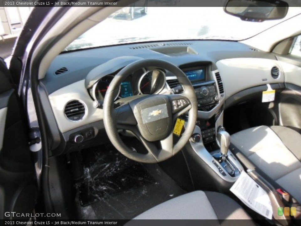 Jet Black/Medium Titanium Interior Prime Interior for the 2013 Chevrolet Cruze LS #76352307