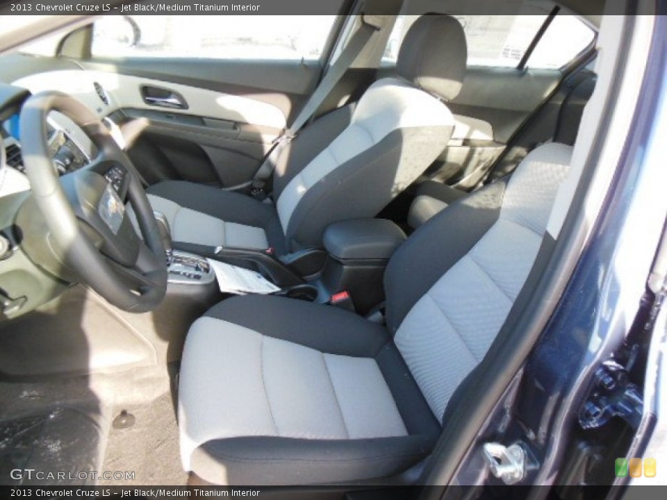 Jet Black/Medium Titanium Interior Front Seat for the 2013 Chevrolet Cruze LS #76352323