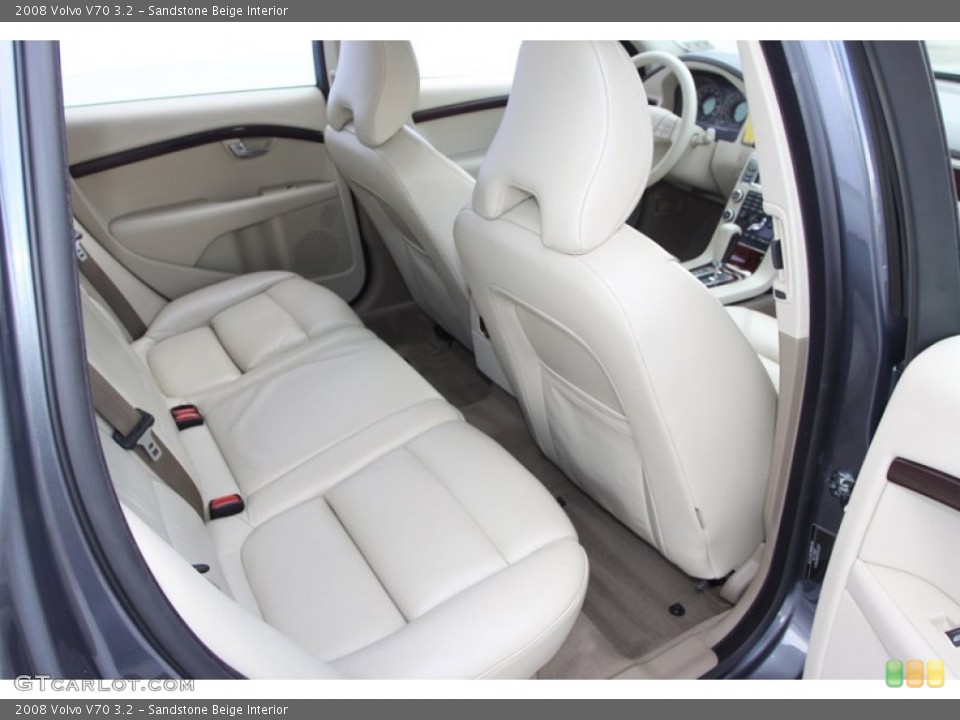 Sandstone Beige Interior Rear Seat for the 2008 Volvo V70 3.2 #76352512
