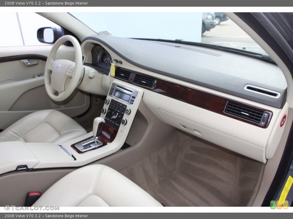 Sandstone Beige Interior Dashboard for the 2008 Volvo V70 3.2 #76352560
