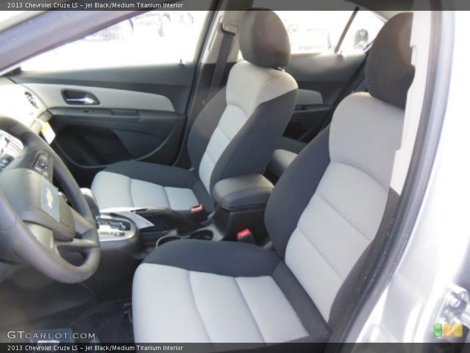 Jet Black/Medium Titanium Interior Front Seat for the 2013 Chevrolet Cruze LS #76353025