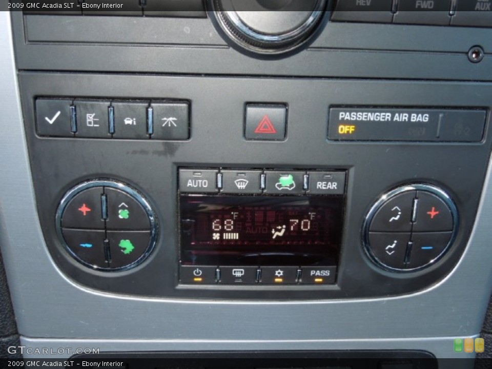 Ebony Interior Controls for the 2009 GMC Acadia SLT #76353261