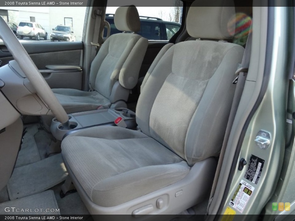 Stone Interior Front Seat for the 2008 Toyota Sienna LE AWD #76355632