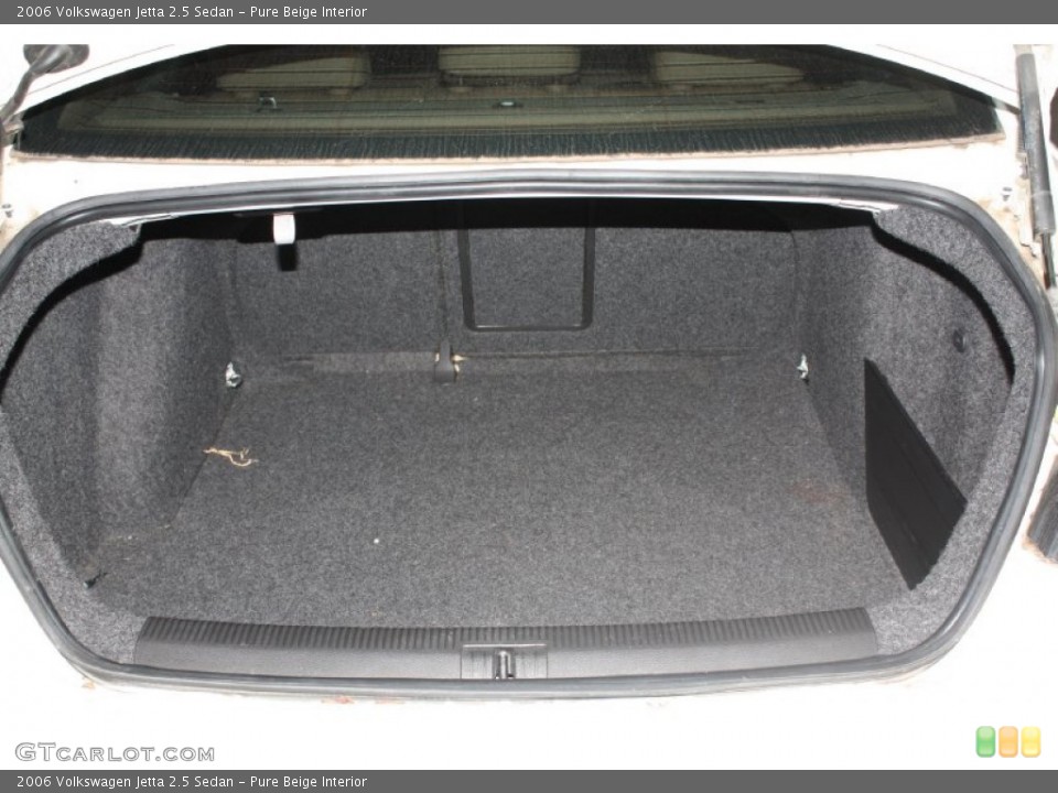 Pure Beige Interior Trunk for the 2006 Volkswagen Jetta 2.5 Sedan #76355662