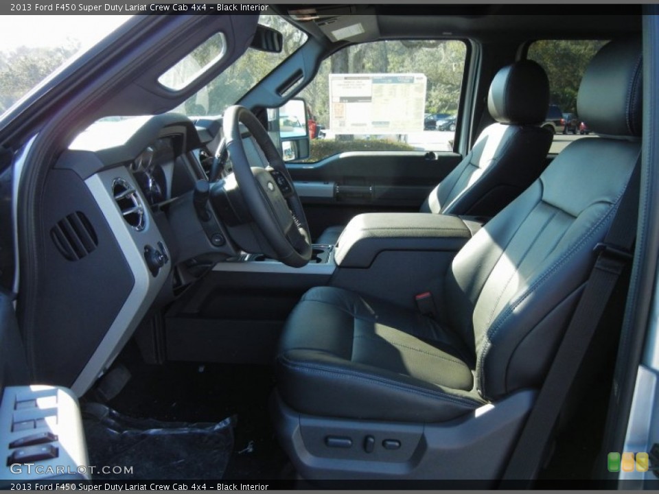 Black Interior Photo for the 2013 Ford F450 Super Duty Lariat Crew Cab 4x4 #76355719
