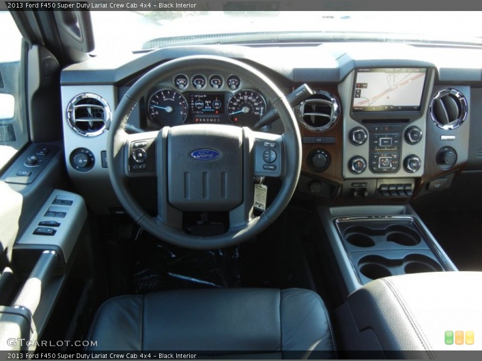 Black Interior Dashboard for the 2013 Ford F450 Super Duty Lariat Crew Cab 4x4 #76355772