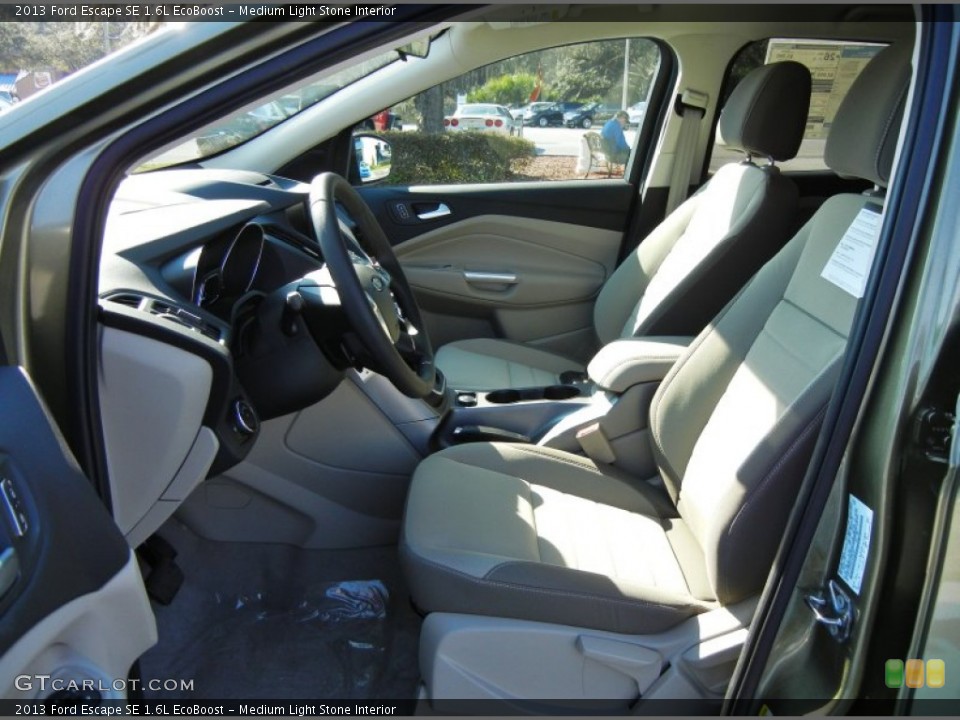 Medium Light Stone Interior Front Seat for the 2013 Ford Escape SE 1.6L EcoBoost #76356666