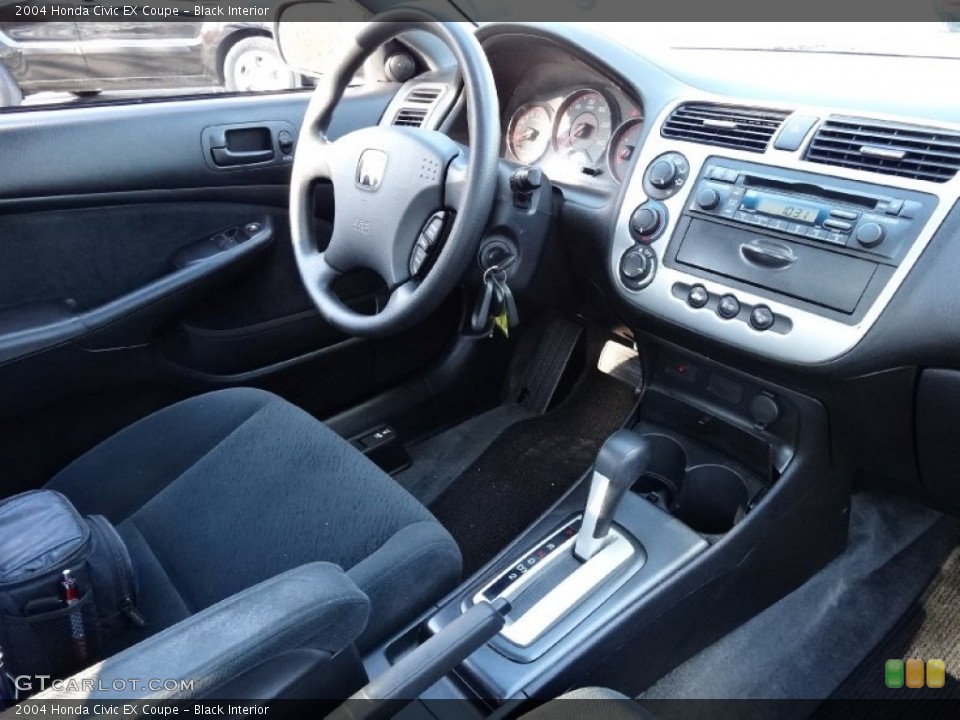 Black Interior Dashboard for the 2004 Honda Civic EX Coupe #76356700