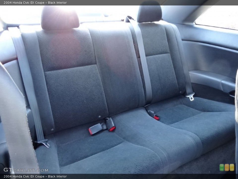 Black Interior Rear Seat for the 2004 Honda Civic EX Coupe #76356754