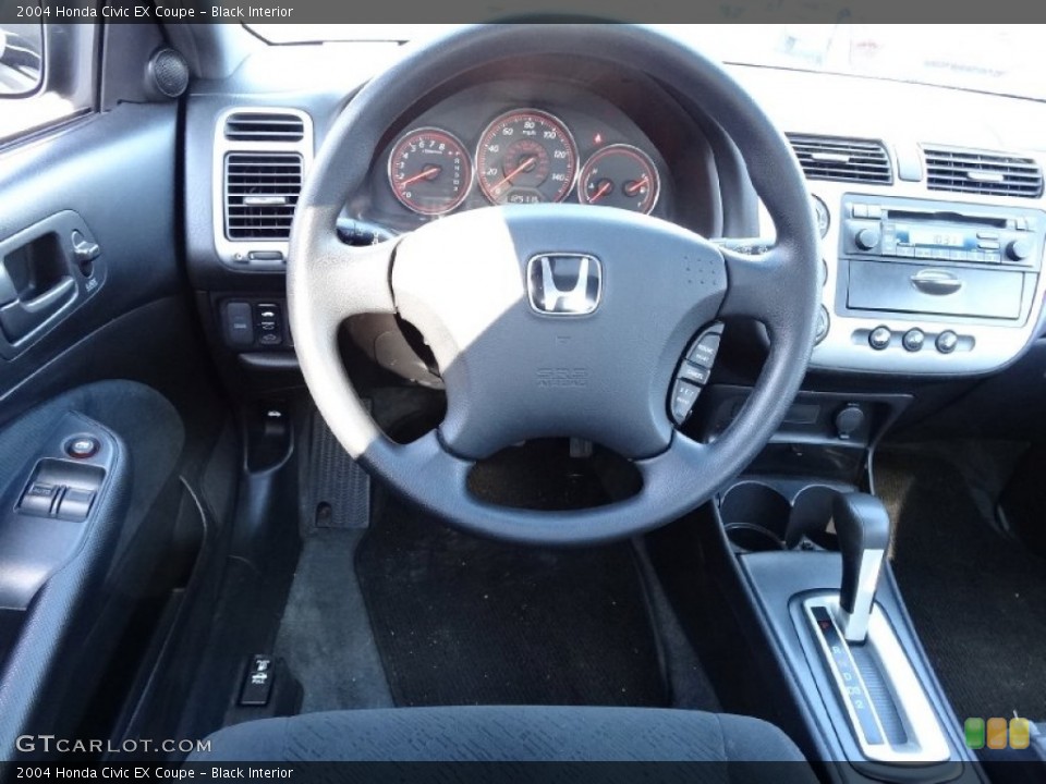Black Interior Dashboard for the 2004 Honda Civic EX Coupe #76356794
