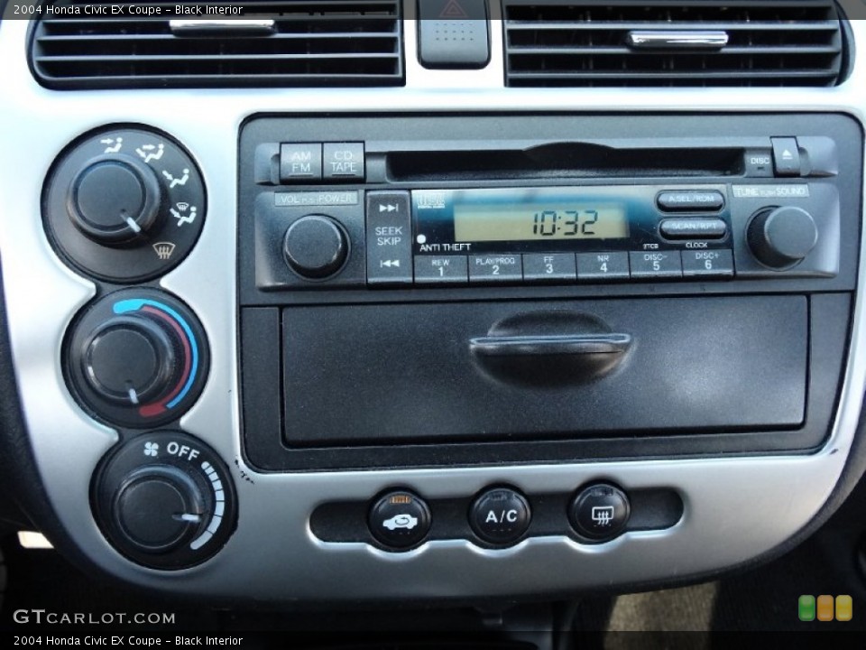 Black Interior Controls for the 2004 Honda Civic EX Coupe #76356850