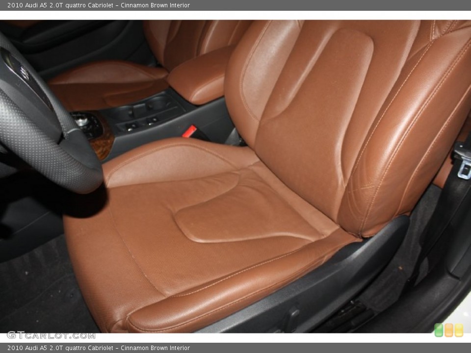 Cinnamon Brown Interior Front Seat for the 2010 Audi A5 2.0T quattro Cabriolet #76357018
