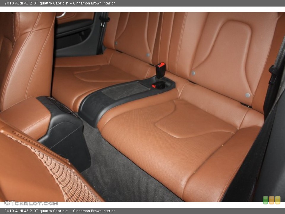 Cinnamon Brown Interior Rear Seat for the 2010 Audi A5 2.0T quattro Cabriolet #76357309