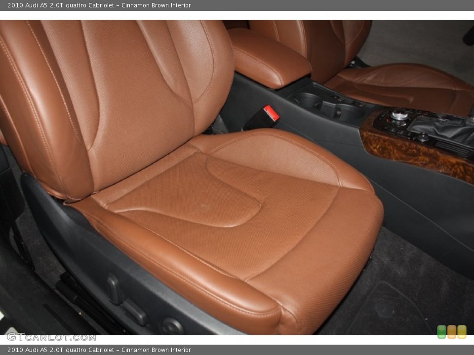 Cinnamon Brown Interior Front Seat for the 2010 Audi A5 2.0T quattro Cabriolet #76357402