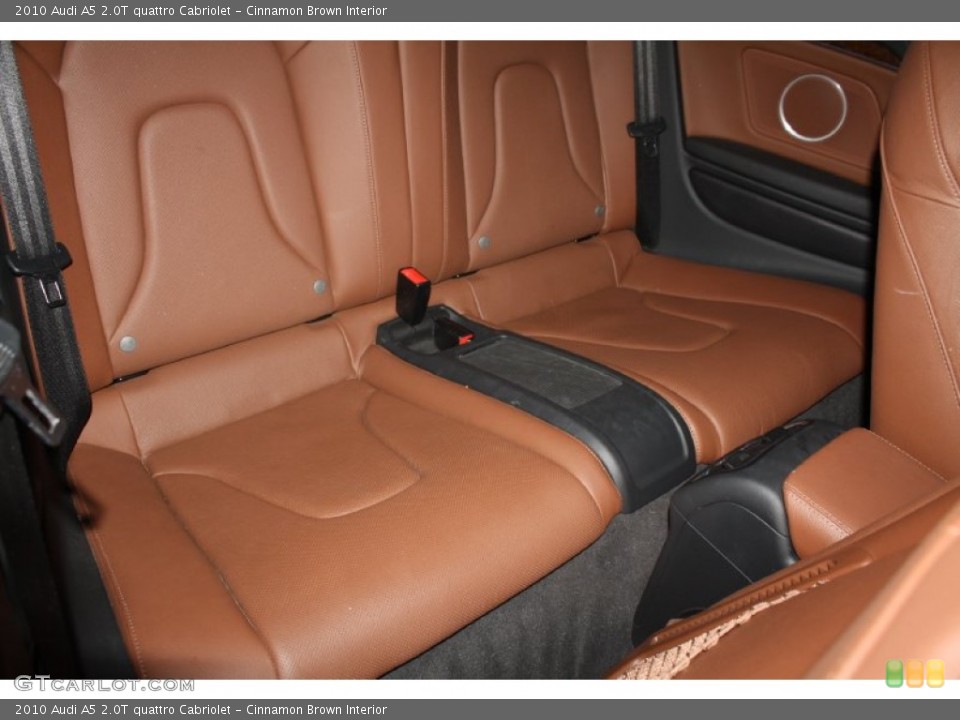 Cinnamon Brown Interior Rear Seat for the 2010 Audi A5 2.0T quattro Cabriolet #76357456