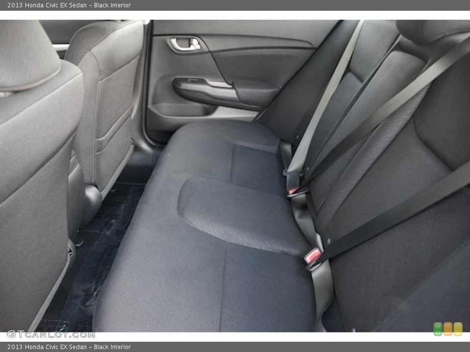 Black Interior Rear Seat for the 2013 Honda Civic EX Sedan #76359955