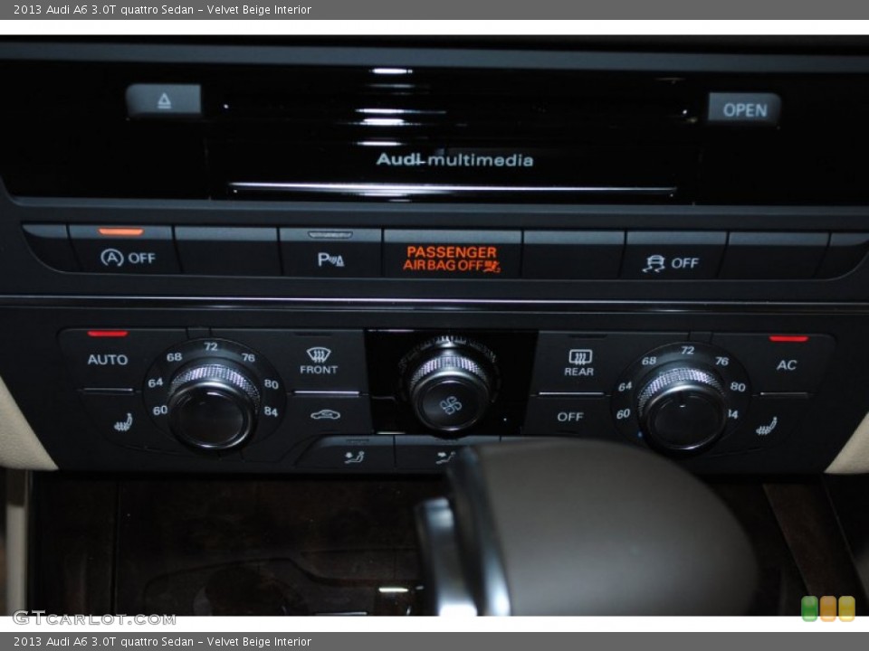 Velvet Beige Interior Controls for the 2013 Audi A6 3.0T quattro Sedan #76360062
