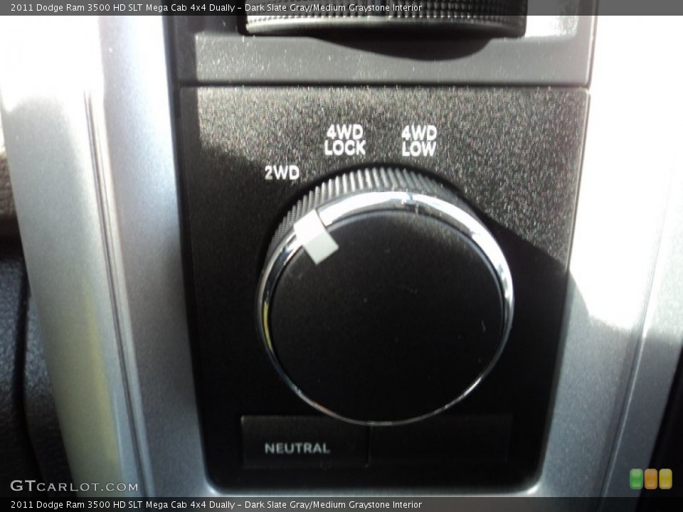 Dark Slate Gray/Medium Graystone Interior Controls for the 2011 Dodge Ram 3500 HD SLT Mega Cab 4x4 Dually #76360585