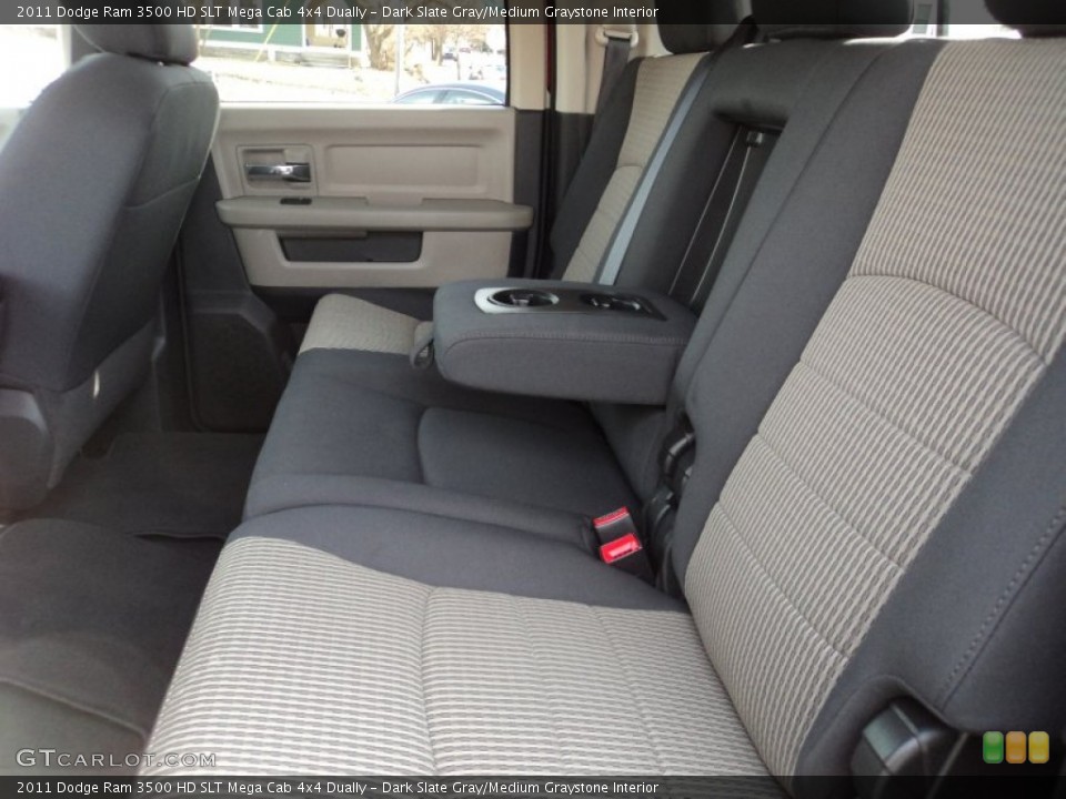 Dark Slate Gray/Medium Graystone Interior Rear Seat for the 2011 Dodge Ram 3500 HD SLT Mega Cab 4x4 Dually #76360753