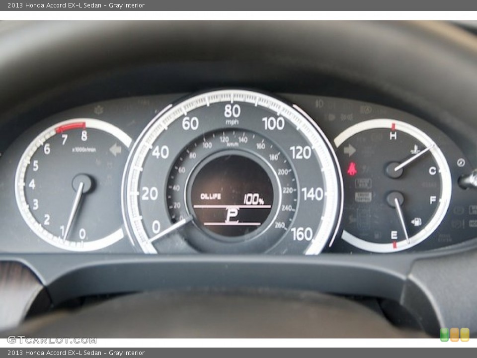 Gray Interior Gauges for the 2013 Honda Accord EX-L Sedan #76362696