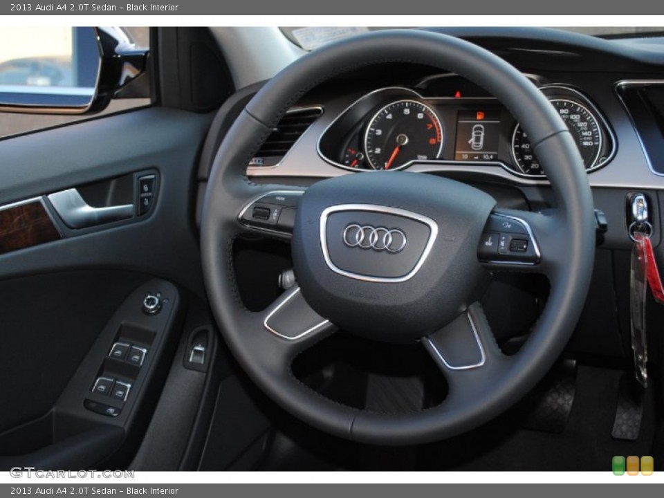 Black Interior Steering Wheel for the 2013 Audi A4 2.0T Sedan #76362703