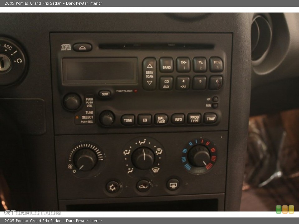 Dark Pewter Interior Controls for the 2005 Pontiac Grand Prix Sedan #76364935