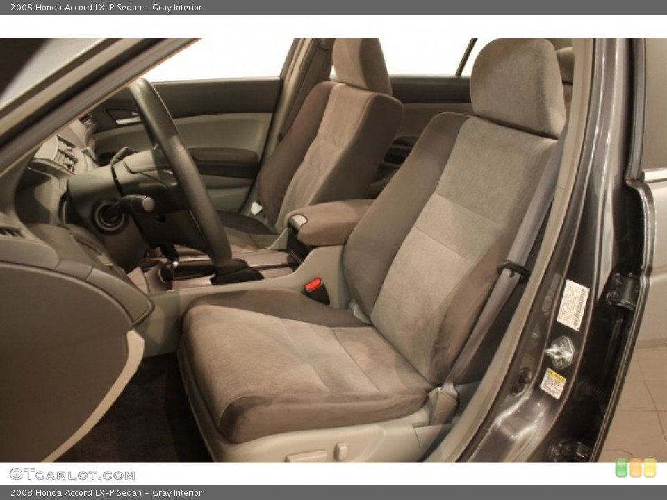 Gray Interior Front Seat for the 2008 Honda Accord LX-P Sedan #76365223