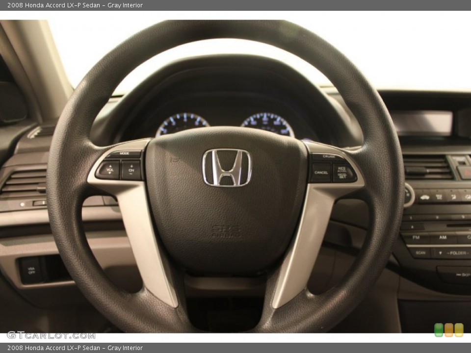 Gray Interior Steering Wheel for the 2008 Honda Accord LX-P Sedan #76365237