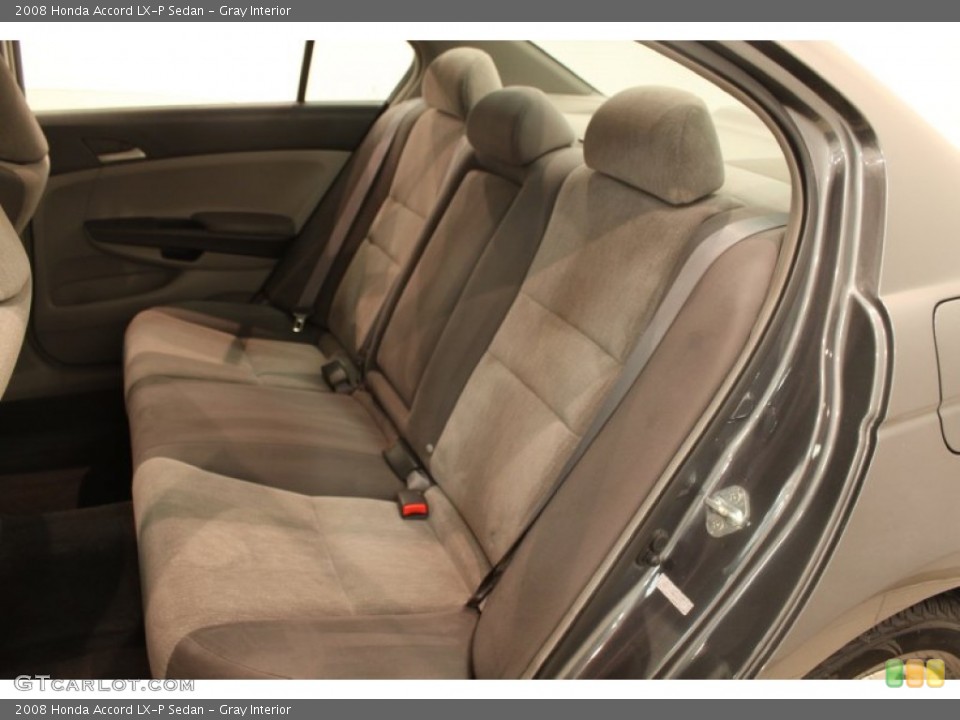 Gray Interior Rear Seat for the 2008 Honda Accord LX-P Sedan #76365364