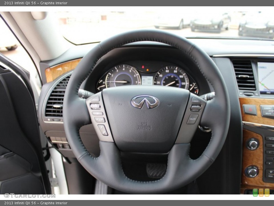 Graphite Interior Steering Wheel for the 2013 Infiniti QX 56 #76365462