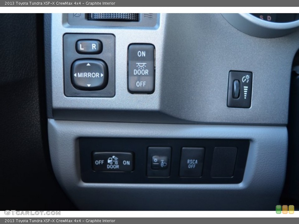Graphite Interior Controls for the 2013 Toyota Tundra XSP-X CrewMax 4x4 #76365705