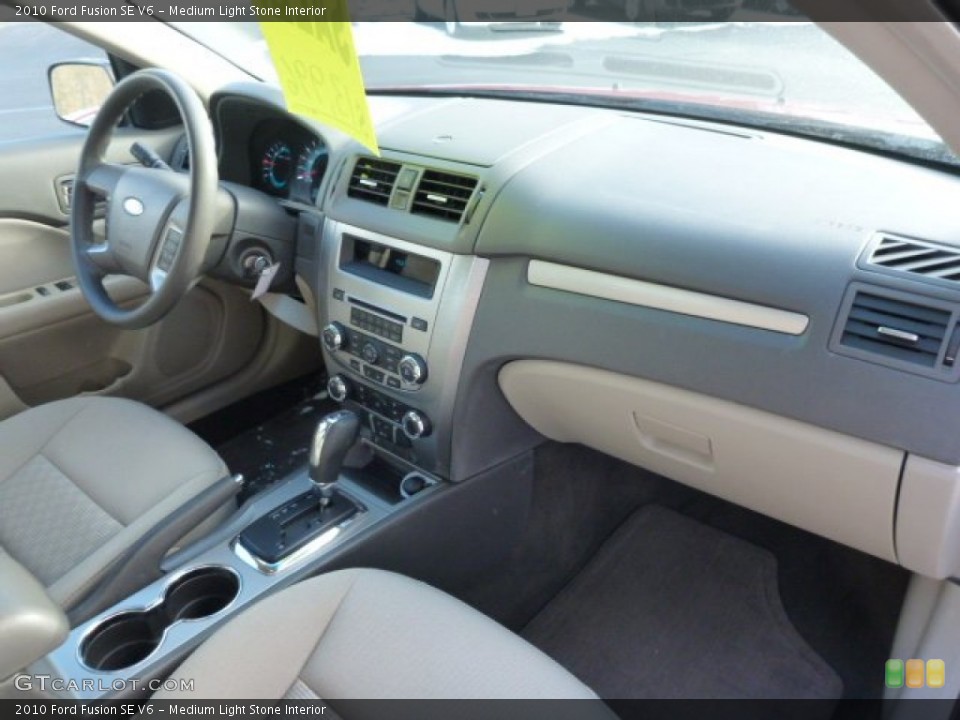 Medium Light Stone Interior Dashboard for the 2010 Ford Fusion SE V6 #76367653