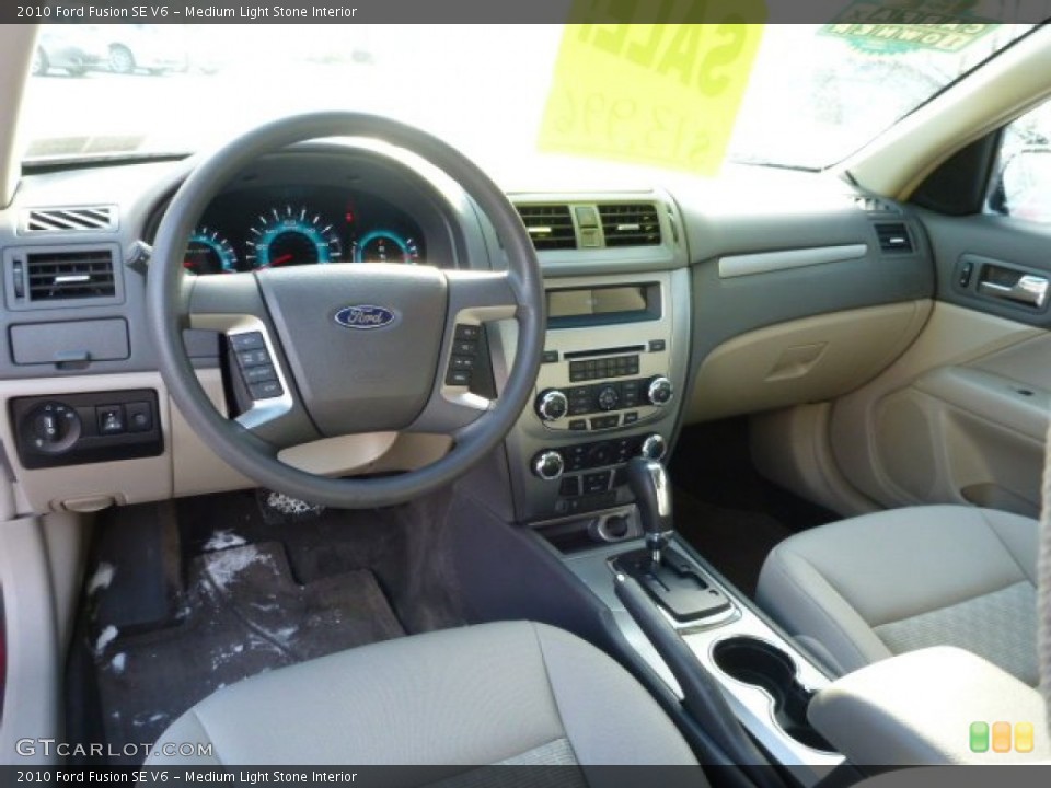 Medium Light Stone Interior Prime Interior for the 2010 Ford Fusion SE V6 #76367749