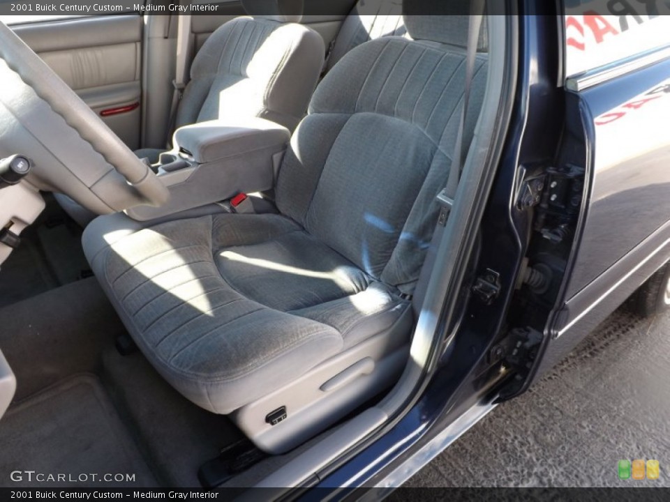 Medium Gray Interior Front Seat for the 2001 Buick Century Custom #76368304