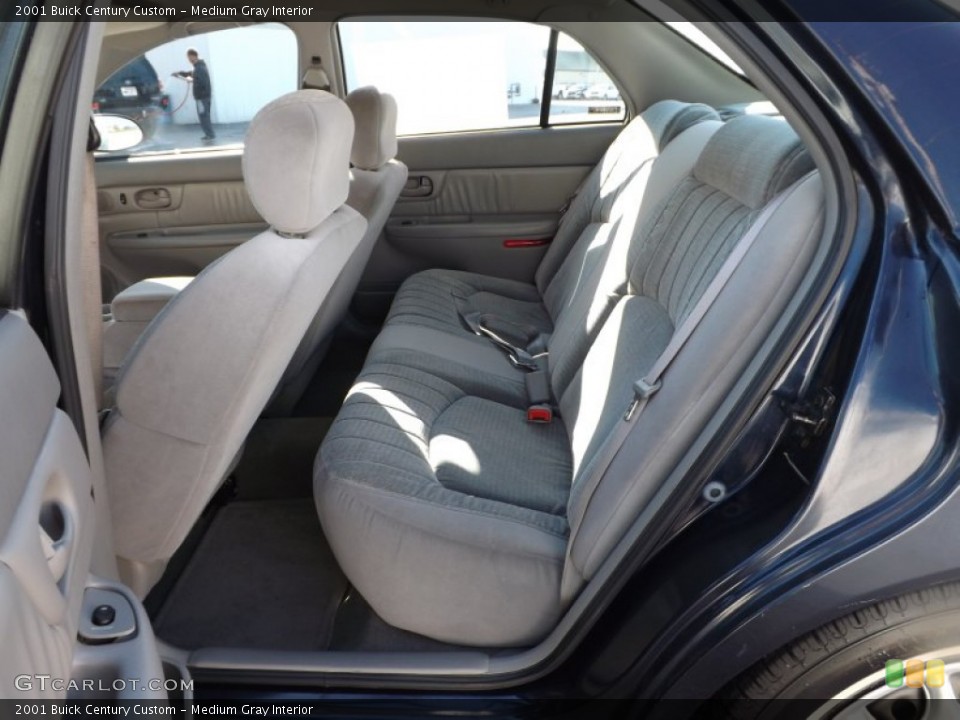 Medium Gray Interior Rear Seat for the 2001 Buick Century Custom #76368323