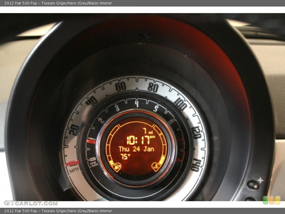 Tessuto Grigio/Nero (Grey/Black) Interior Gauges for the 2012 Fiat 500 Pop #76372621