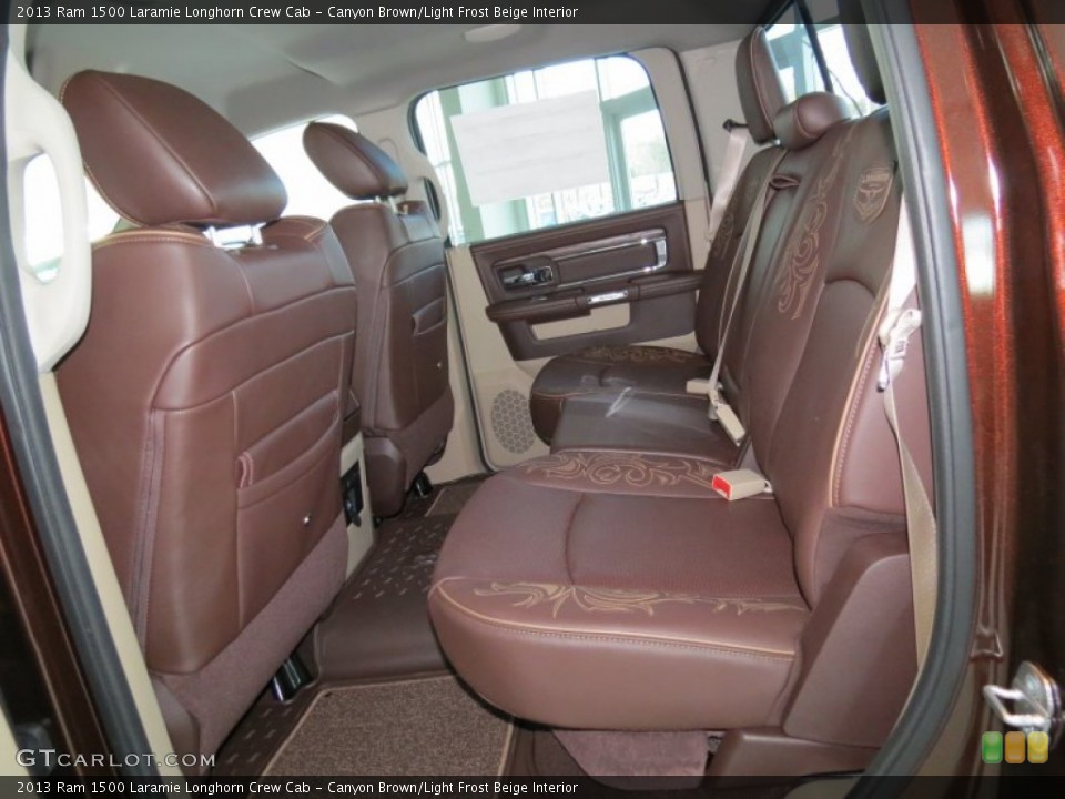 Canyon Brown/Light Frost Beige Interior Rear Seat for the 2013 Ram 1500 Laramie Longhorn Crew Cab #76372969