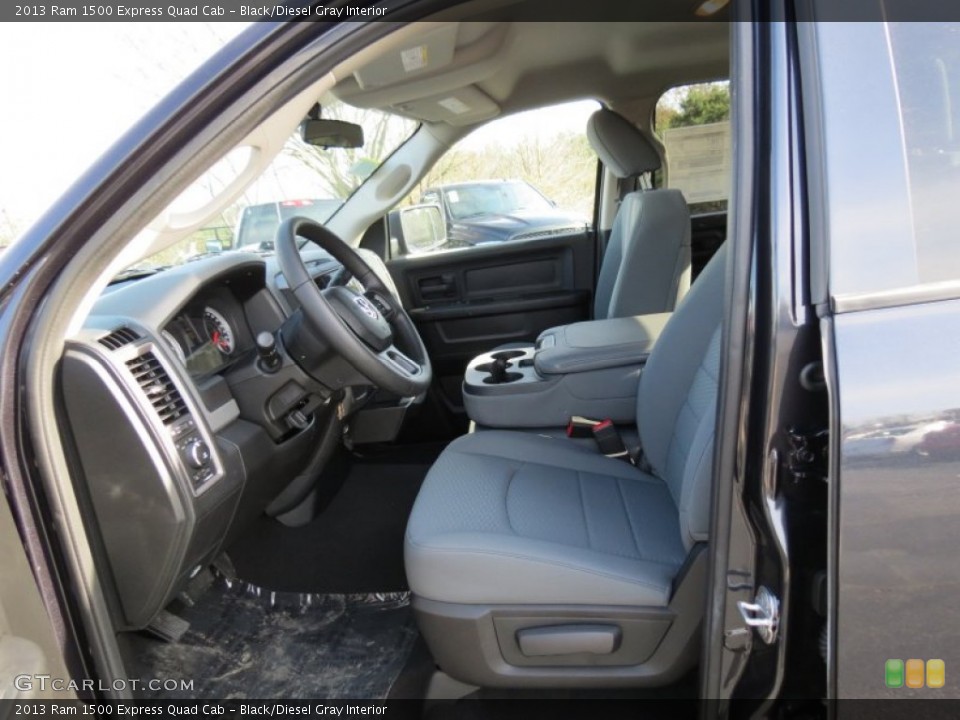 Black/Diesel Gray Interior Photo for the 2013 Ram 1500 Express Quad Cab #76373159